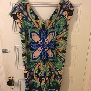 Anthropologie silk tunic dress